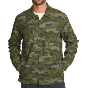 New! Eddie Bauer Sherpa Lined Camo Timberline Shirt Jacket Men's TL Size